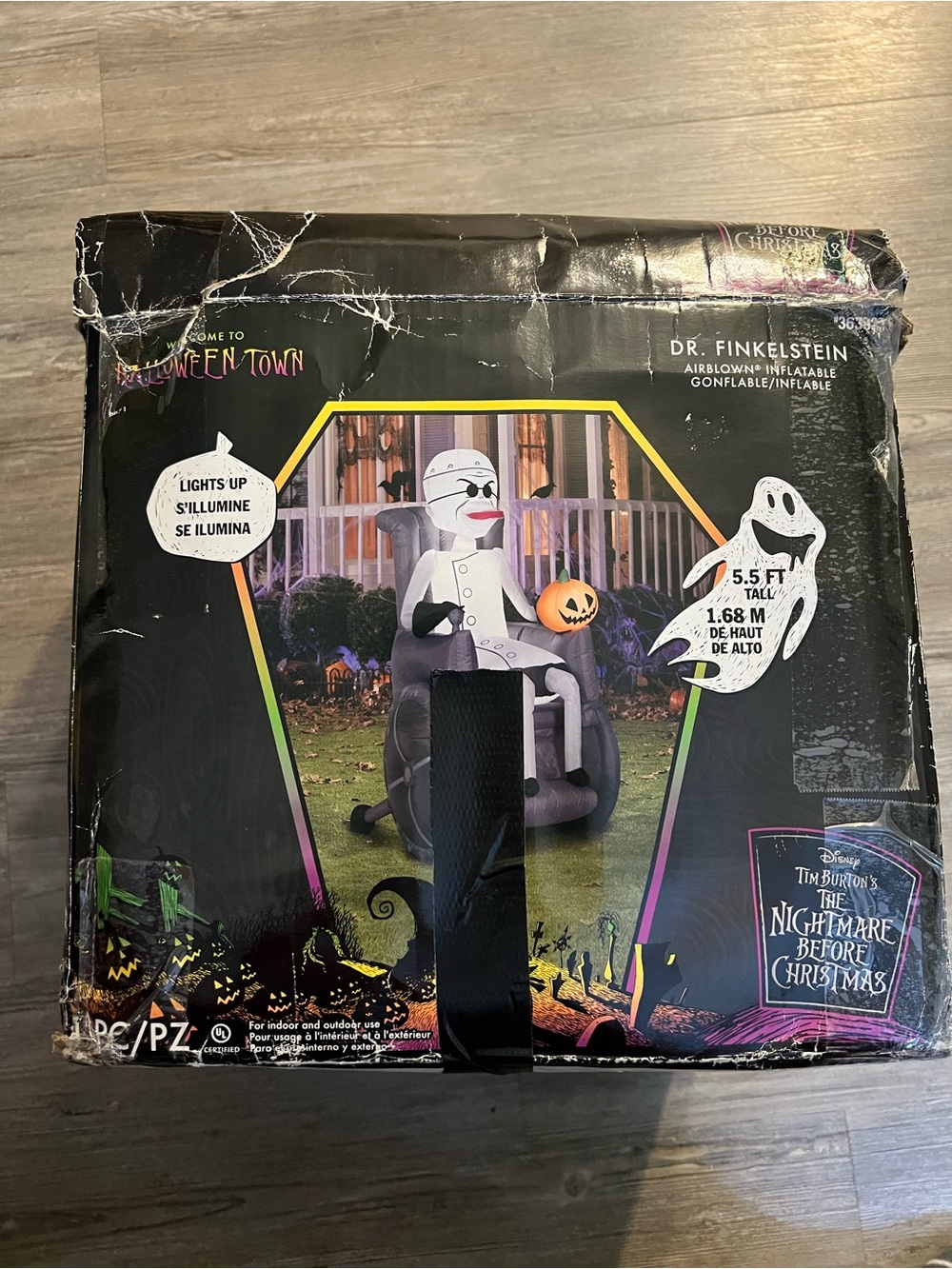 Gemmy 5.5 FT  Nightmare Before Christmas Dr. Finkelstein Airblown Inflatable